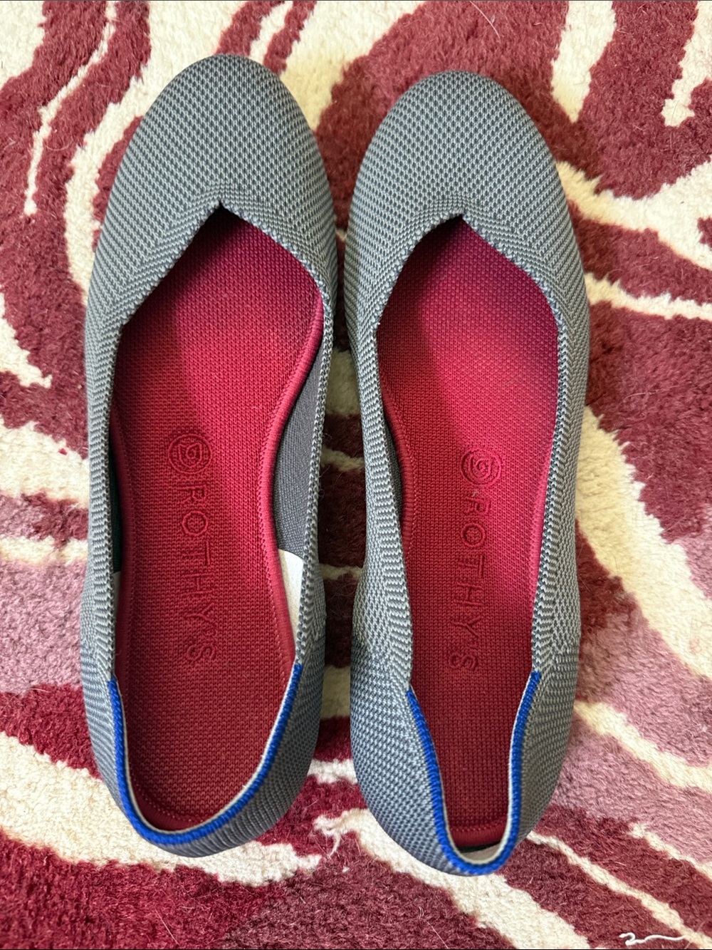 Rothy's The Flat Gray Knit Flats